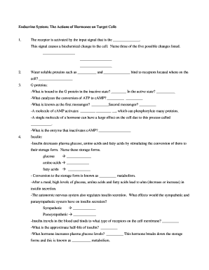 Letter introduction - Endocrine System: The Actions of Hormones on Target Cells - cc3 tajen edu