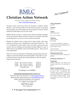 Christian!Action!Network! - rmlc.net