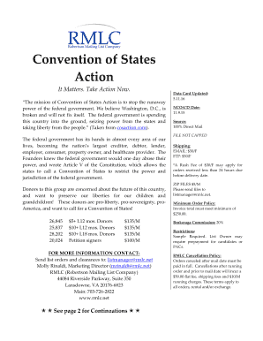 Letter introducing yourself - Convention of the States Action - rmlc.net