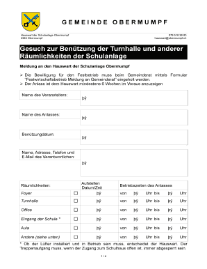 Sample sales letter to customers - Gesuch zur Bentzung der Turnhalle und anderer ... - obermumpf