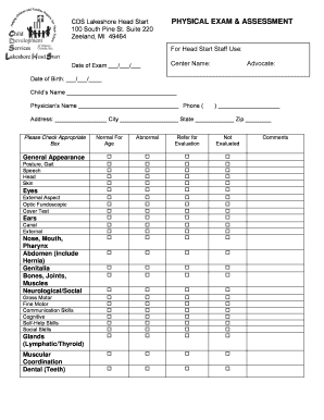 Marketing plan sample for small business pdf - Physical Exam Formupdate - cdsoc.org