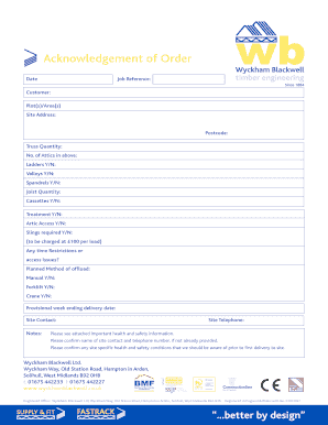 Meeting recap email template - Acknowledgement of Order - Wyckham Blackwell - wyckhamblackwell co