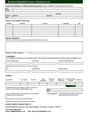 Journey Bookings Form excel.xls - battlefields co