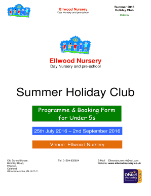 Compering writing format - Summer Holiday Club - ellwoodnursery.co.uk - ellwoodnursery co