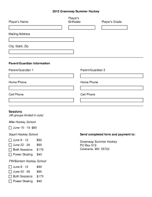 Player's Grade - greenwayrec