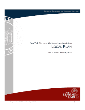 Website proposal template - WIA 118 (b) The local plan shall include - (1) an identification of - nyc