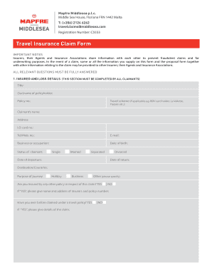 What makes a partnership agreement legal - Travel Insurance Claim Form - Middlesea