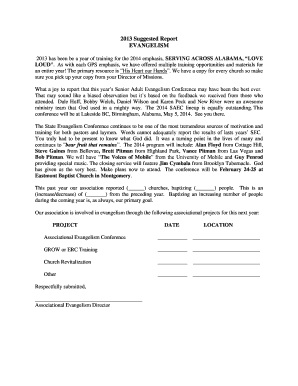 Engagement letter for consulting services - 2013 has been be a year of training for the 2014 emphasis, SERVING ACROSS ALABAMA, LOVE - bessemerbaptist