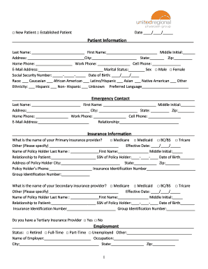 Statement of work example - New Patient Established Patient - urphysiciangroup