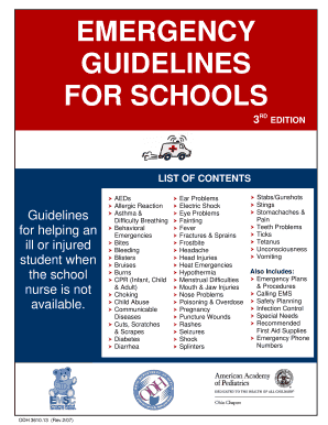 EMERGENCY GUIDELINES FOR SCHOOLS - bevsd