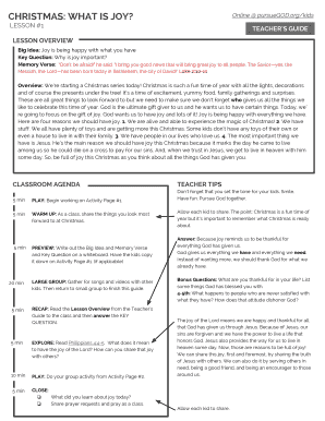 Gradebook template word - CHRISTMAS: WHAT IS JOY? - pursueGOD.org - pursuegod