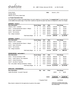 Quotation template excel - SB Client Quote Blank Sample.xls - sharkbite