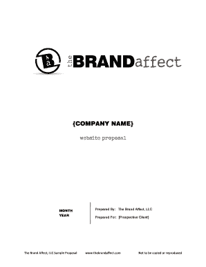 Logo proposal pdf - Sample Website Proposal - The Brand Affect