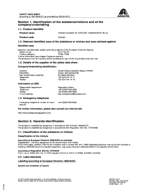 Fillable Online duxone co Product identier Product name DX9183 DUXONE ...