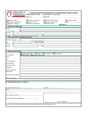 Patient identification pdf - Modificacion de Marca Modificacion de Representante ...