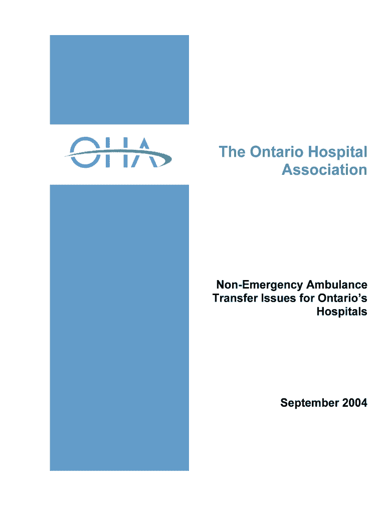 Fillable Online The Ontario Hospital Fax Email Print pdfFiller