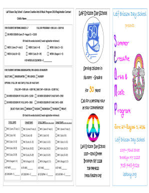 SCAMP Brochure & Registration - Leif Ericson Day School - ledsny