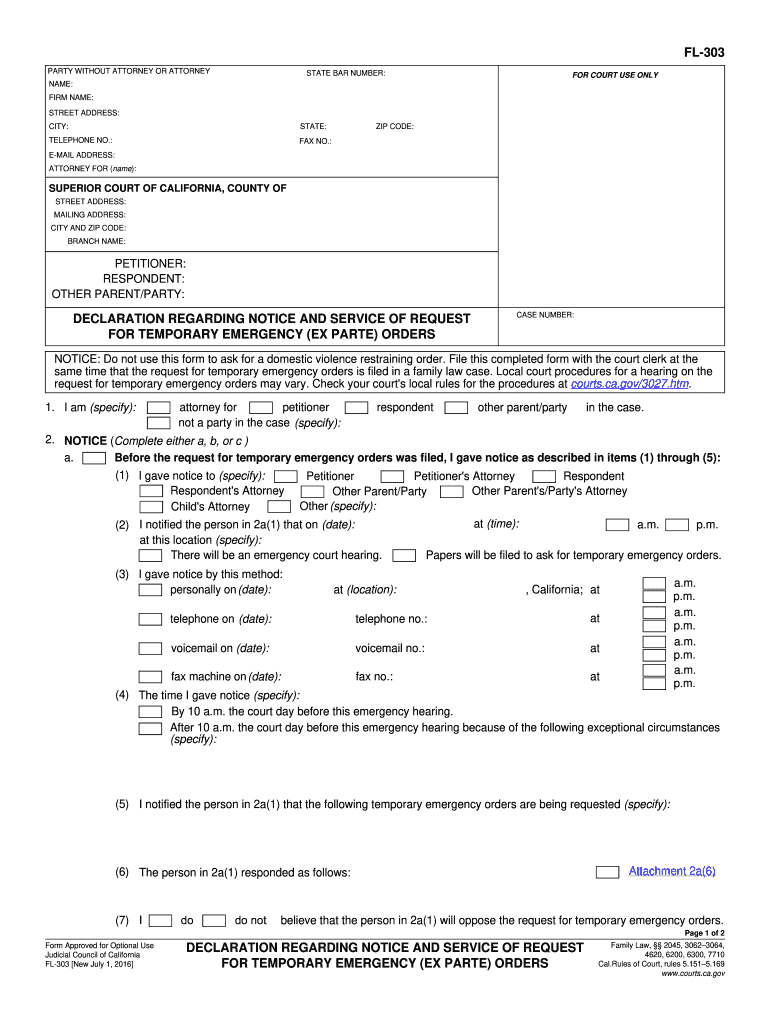 fl 303 2016 form Preview on Page 1