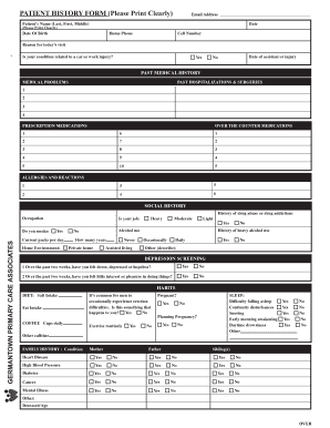 PATIENT REGISTRATION (Please Print Clearly) PATIENT ...