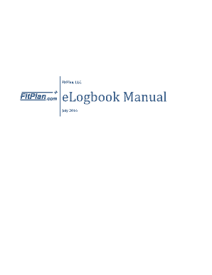 FltPlan, LLC. eLogbook Manual