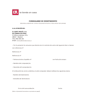 Spanish Contract Termination Form