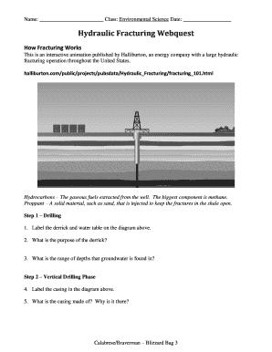 Hydraulic Fracturing Webquest Answer Key Pdf - Fill Online, Printable,  Fillable, Blank | pdfFiller