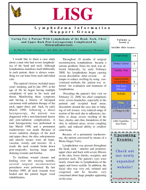 Fall Newsletter 2014 - Ginger-K Lymphedema and Cancer Care ...