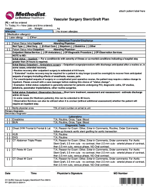 Vascular Surgery Stent/Graft Plan - MethodistMD