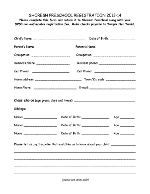 Form preview