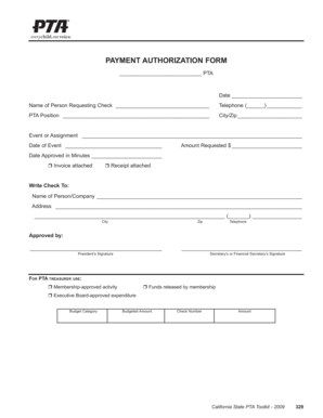 Payment Authorization Form