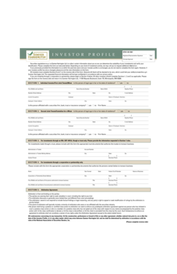 Investor Profile Form