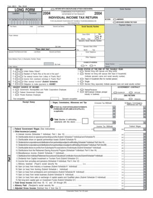 Puerto Rico Individual Income Tax Return Form 482.0
