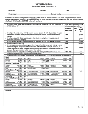 Hazardous Waste Determination Form (Rev 11-09).doc - conncoll