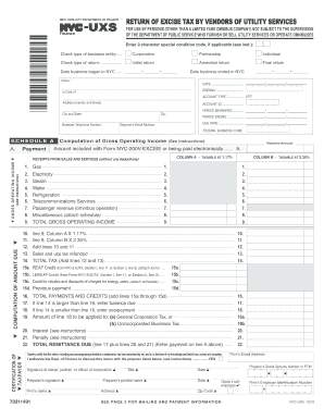 New York City Utility Tax Return
