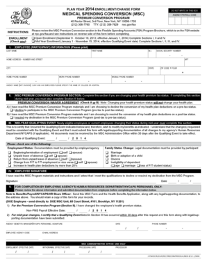 Medical Spending Conversion Enrollment Form