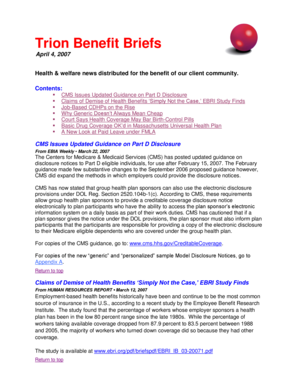 Medicare Part D Creditable Coverage Disclosure Notice