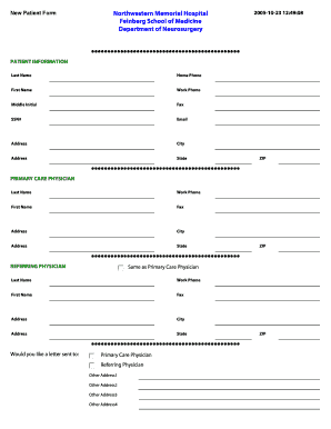 New Patient Intake Form