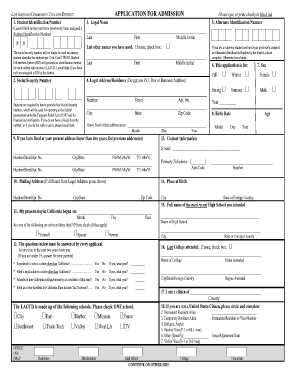 Los Angeles Community College District Application for Admission