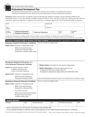 Professional Development Plan