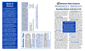 North Carolina Voting Guide and Democracy Advocate Form