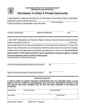 Permission to Enter a Private Community