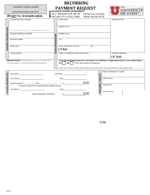 Payment Request Form