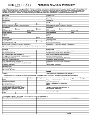 Personal Financial Statement