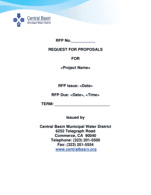 Llc purpose examples - Sample RFP/RFQ - Central Basin Municipal Water District - centralbasin