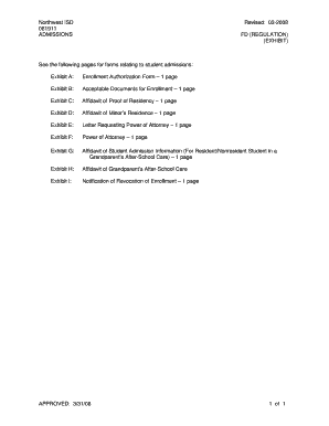 Texas Student Enrollment Authorization Form