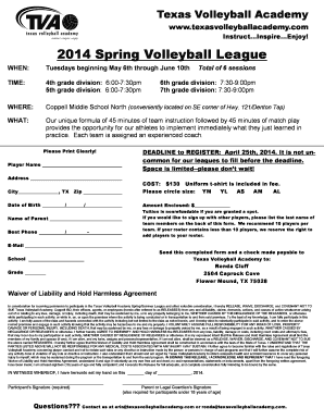 TVA Volleyball Info - nisdtx