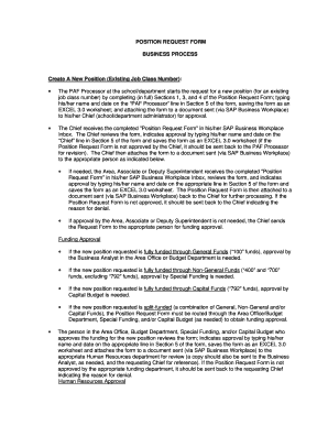 Position Request Form