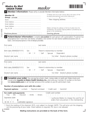 Medco By Mail Order Form