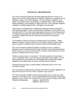 New York Financial Aid Application