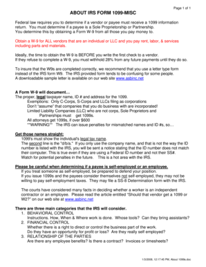 IRS Form 1099-MISC Guide